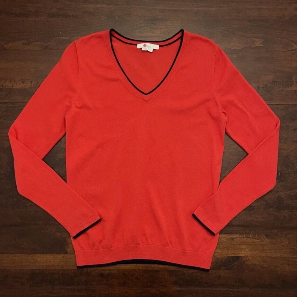 Boden Red V-Neck Sweater